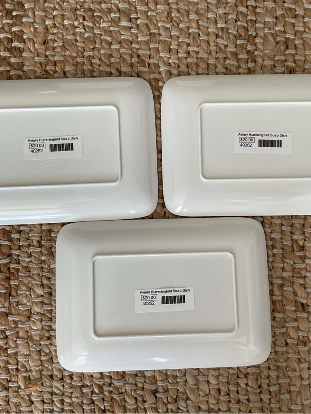 Aviary 3 Hummingbird soap dishes